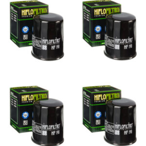 Bundle of 4 Hiflo Filtro HF198 Premium Oil Filters