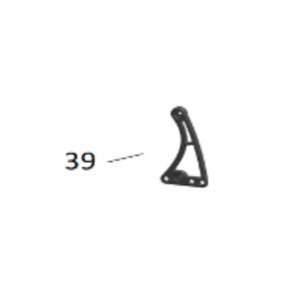 39 - Foot Rest Hanger Left (6 point adjustable) [RFN-606010005003]