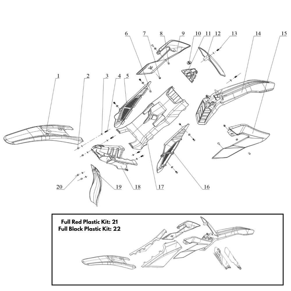 Rally Pro 25 Plastics