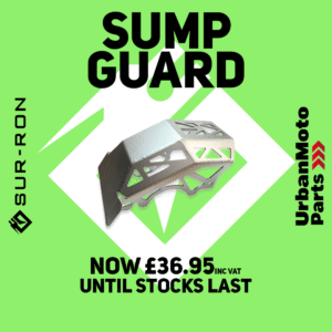 6 - Urban Pro Surron LBX & L1E Heavy Duty Motor Sump Bash Guard - Silver [SUR-MX-SUR-LB-012-S-1]