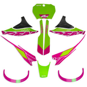 RFN Warrior SX E400 Full 18 Piece Sticker Kit - Green