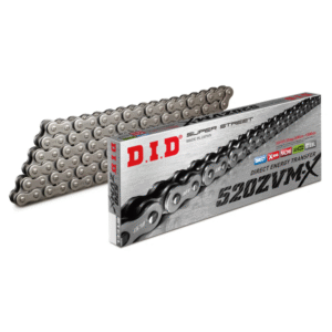 DID High Performance Black Motorcycle Chain 520 / 112 links with rivet link