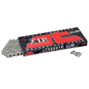 6d - JT Heavy Duty Nickel X-Ring Chain 520X1R3 Pitch 114 Links with Split & Rivet Link [JTC520X1R2NN114DL]