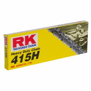 23b - RK Steel Heavy Duty Motorcycle Drive Chain 415 H 98 Links w/ Split Link